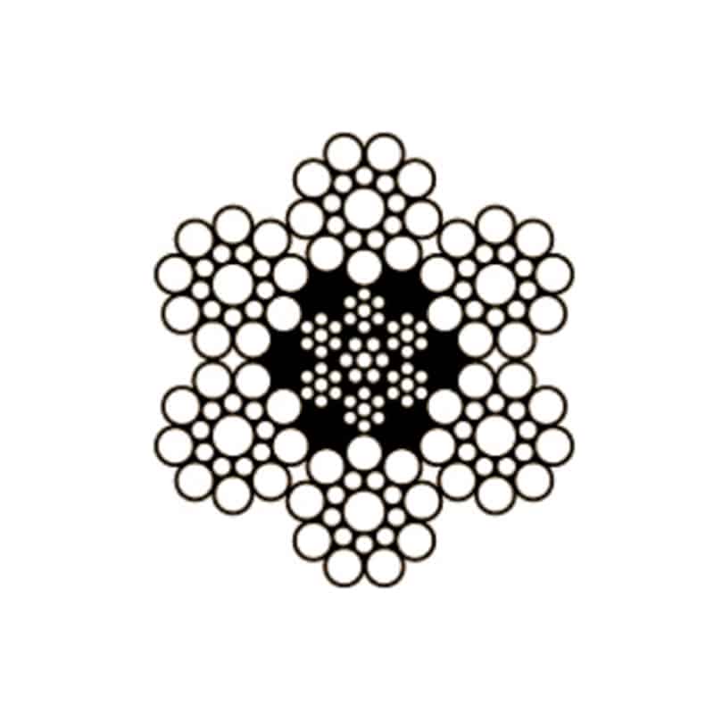 6×19 Seale + metal core