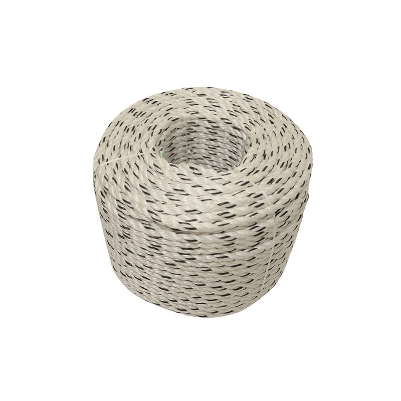 PP Stranded Cord White Black Thread
