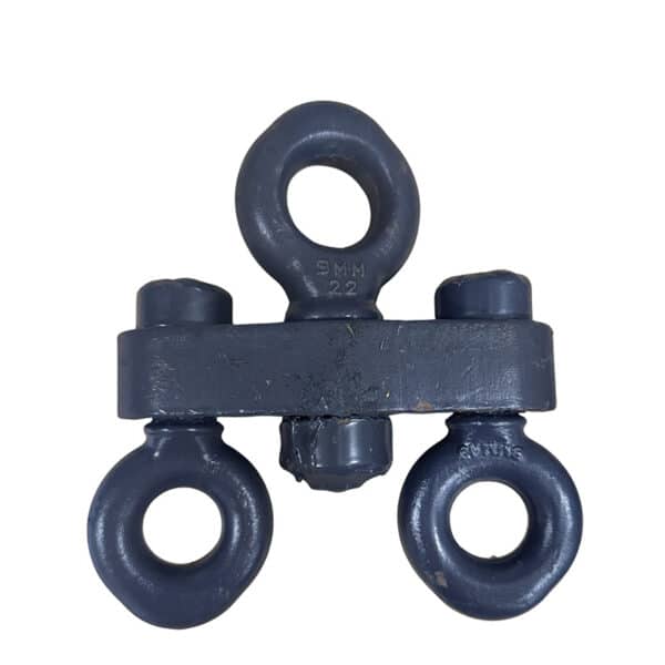 3-eye painted steel swivel