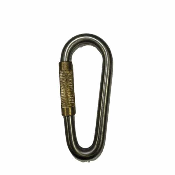 Stainless steel plunger carabiner